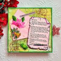 Creative Expressions Letter To Santa 4 x 6 in Pre Cut Rubber Stamp CER048