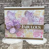 Creative Expressions Nature Fragments 4 x 6 in Pre Cut Rubber Stamp CER051