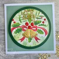 Creative Expressions Jingle Bells Companion Colouring Stencil 6 in x 8 in 2pk - CEST170