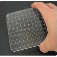 Acrylic Block 10.2cm x 10.2cm (4x4 in) Stamp Block with Grid
