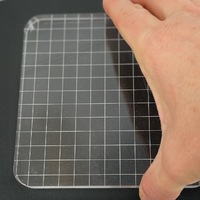 Acrylic Block 12.7cm x 12.7cm (5x5 in) Stamp Block with Grid
