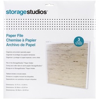 Cropper Hopper Storage Studios Paper Files W/Tabbed Dividers & Labels 3/Pkg
