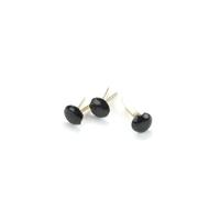 Creative Impressions Metal Brads Round - Black 3mm 100pk