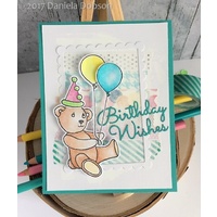 Pink Ink Impression Obsession Clear Stamps Beary Sweet