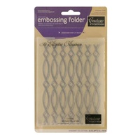 Couture Creations Embossing Folder A2 Elliptic Illusion
