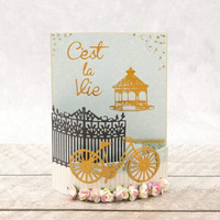 Couture Creations Hotfoil Stamp C'est La Vie Gazebo