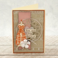 Cut and Foil Die Hotfoil Stamp Nouveau Bodice