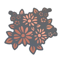 Cut and Foil Die Hotfoil Stamp Lavish Ballroom Field Of Daisies