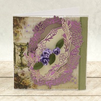 Cut and Foil Die Hotfoil Stamp Decorative Nesting Rose Vine Frames