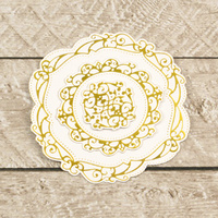 Cut and Foil Die Hotfoil Stamp Decorative Nesting Circular Flourished Frames