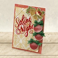 Couture Creations Hotfoil Stamp Naughty Or Nice Silent Night Sentiment
