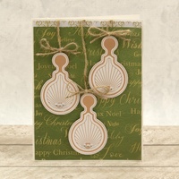 Cut and Hotfoil Stamp Dimensional Decorations Ray Bauble