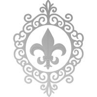 Couture Creations Die Peaceful Peonies Framed Fleur De Lis 2pk