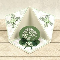 Couture Creations Mini Die Peaceful Peonies Cornered Leaves 3