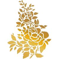 Couture Creations Hotfoil Stamp Peaceful Peonies Peony Bouquet