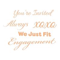Couture Creations Mini Stamp My Secret Love Invited 6pc