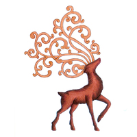 Couture Creations Stamp Deck the Halls Proud Reindeer Outline (1pc)