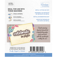 Couture Creations Dies Homely Florals - Celebrate Sentiment Set