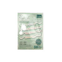 Couture Creations Sentiment Stamp and Die Set - Elegance - Live and Laugh Mini