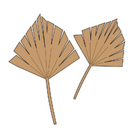 Couture Creations Tropical Leaves Stamp and Die Set - Earthy Delights Collection