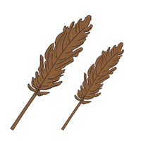 Couture Creations Pampas Grass Stamp and Die Set - Earthy Delights Collection