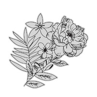 Couture Creations Stamp Set Vintage Tea -  Rose 2