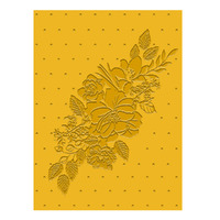 Couture Creations Embossing Folder 5x7 Vintage Tea Collection - Centred Flowers