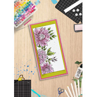 Couture Creations GoLetterPress Metal Impression Plate - 7 - You Are Amazing Floral