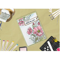 Couture Creations - Parkside Crafts Photopolymer Stamp Set - Featured Poppies