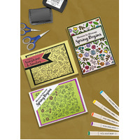 Couture Creations - Parkside Crafts Background Photopolymer Stamp Set - Valentines