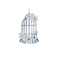Couture Creations - Blues by You - Bird Cage Stamp