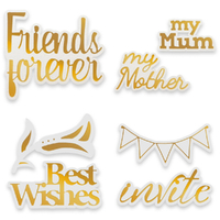 Couture Creations Cut and Foil Die Sentiments Bundle 1