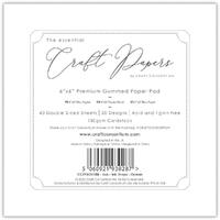 Craft Consortium Double-Sided Paper Pad 6X6 40/Pkg Ink Drops - Ocean