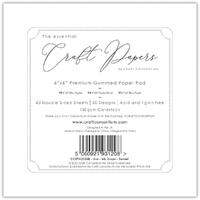 Craft Consortium Double-Sided Paper Pad 6X6 40/Pkg Ink Drops - Sunset