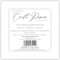 Craft Consortium Double-Sided Paper Pad 6X6 40/Pkg Grunge Mid Tones