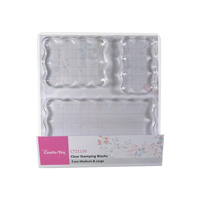 Acrylic Block Set of 3 PC Stamp Block Set