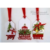 Impression Obsession Die Christmas Tags DIE223Z 