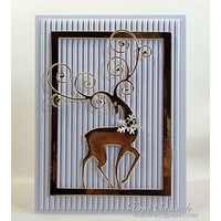 Impression Obsession Die Reindeer Flourish DIE336V 