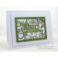 Impression Obsession Die Deepest Sympathy Word Block DIE368W 