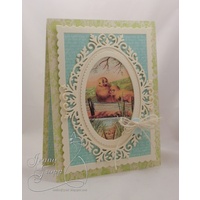 Impression Obsession Die Ornate Oval Frame DIE391ZZ 