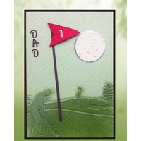 Ecstasy Crafts Embossing Folder - Golfing Day Size 5 x 7