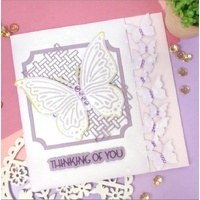 Hunkydory Crafts Fancy-Edge Card Blanks - Butterfly Edge