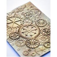 Memory Box 3D Embossing Folder 4.5x5.75 Put it in Gear