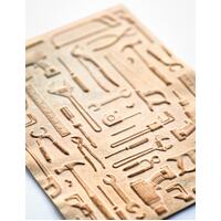 Memory Box 3D Embossing Folder 4.5x5.75 Toolshed