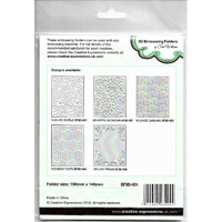 Sue Wilson 3D Embossing Folder 5.75 x 7.5 Sublime Swirls