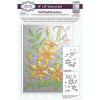 Creative Expressions Daffodil Dreams Embossing Folder and Stencil Bundle