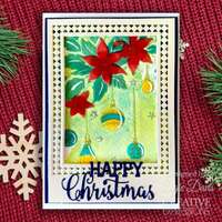 Creative Expressions Poinsettias & Baubles 5 in x 7 in 3D Embossing Folder EF3D-082
