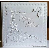 Nellie Snellen 3D Embossing Folder 6x6 Poinsettia Corner EF3D006