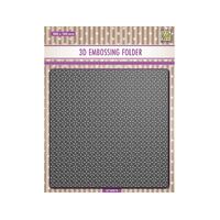Nellie Snellen Background 3D Embossing Folder - Merry Christmas - EF3D077