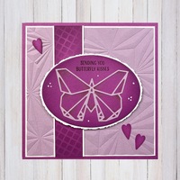 Nellie’s Choice 3D Embossing Folder - Origami Stars - EF3D092